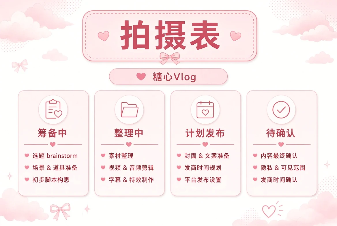 拍摄表：只写能够负责的状态